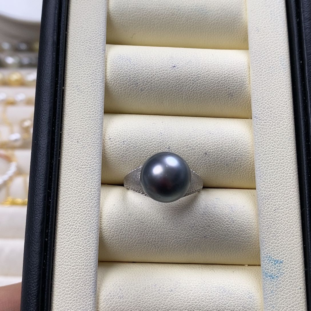 海水珍珠戒指银S925镶嵌
