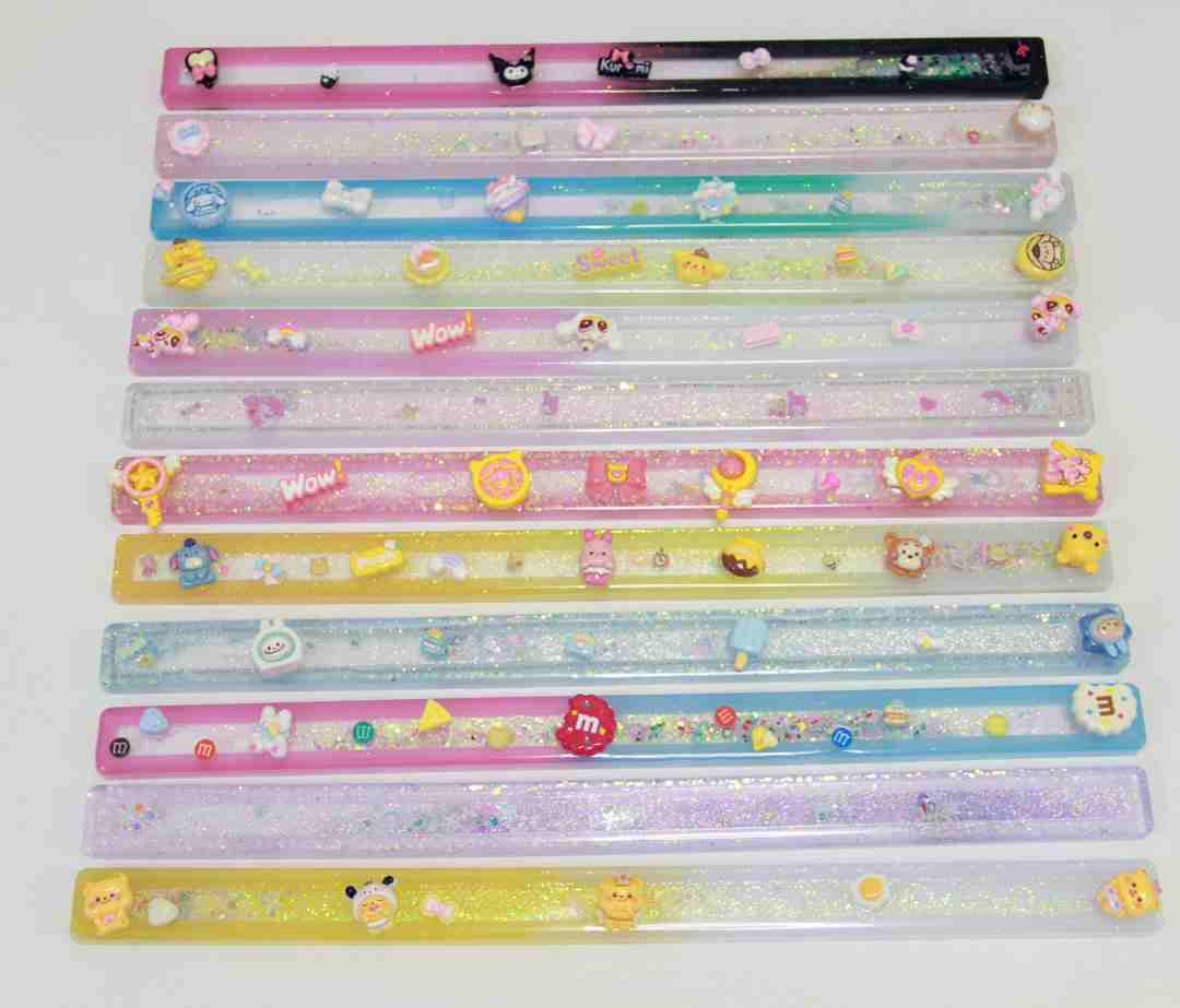 发发发发发发发发发发网红手工麻将牌尺潮流创意可爱透明滴胶戒尺