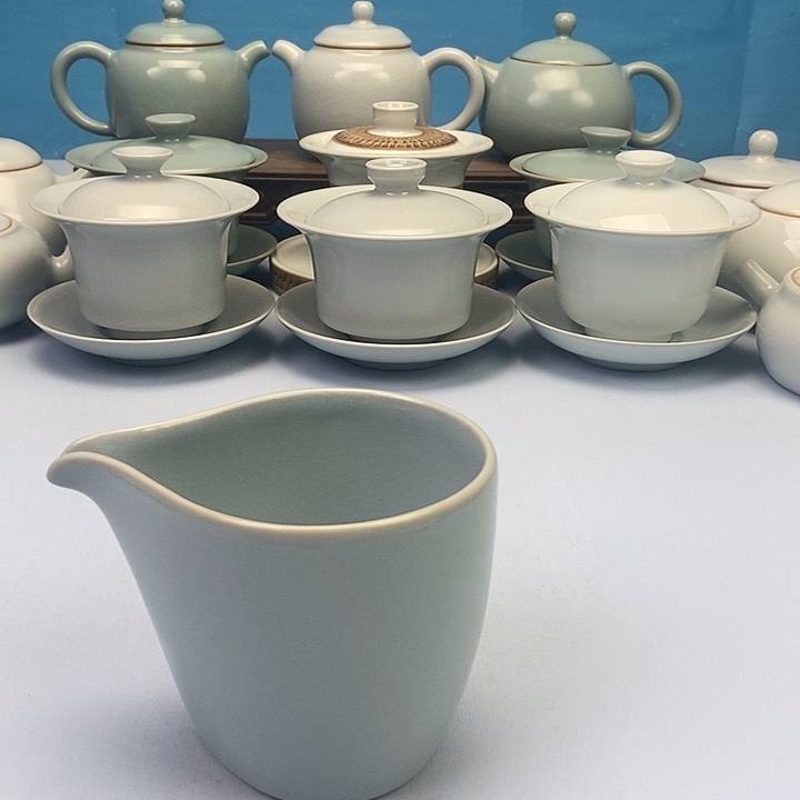 杯微瑕天青瑕鹰嘴公道杯原矿原釉原产地