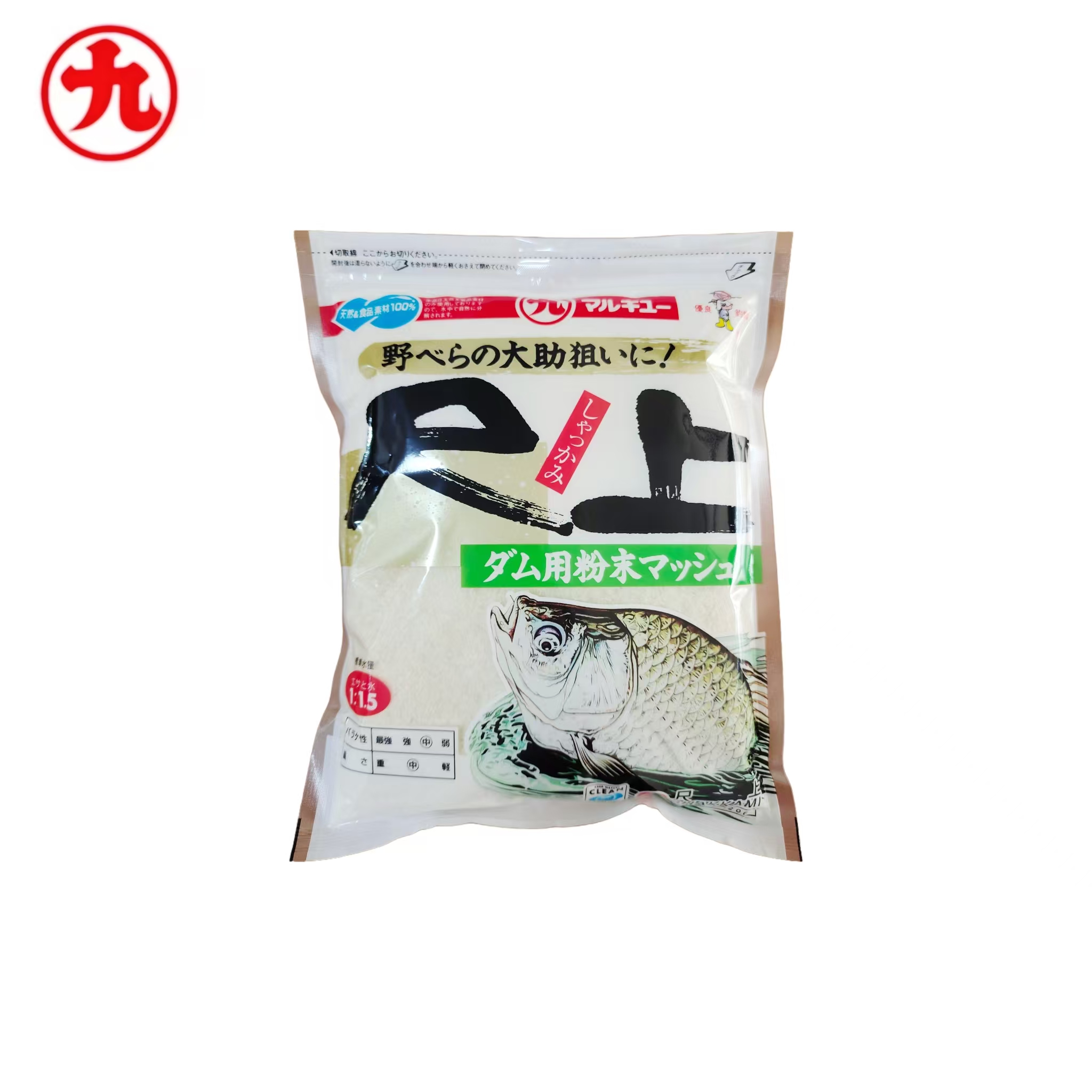 【2025年新日期】日本原装进口尺上鲫鱼雪花粉500g麸类状态饵饵料