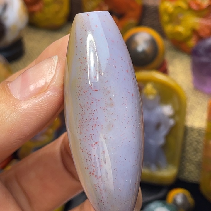 玛瑙/玉髓未镶嵌珠宝奇石紫瓷红沙天珠2600米