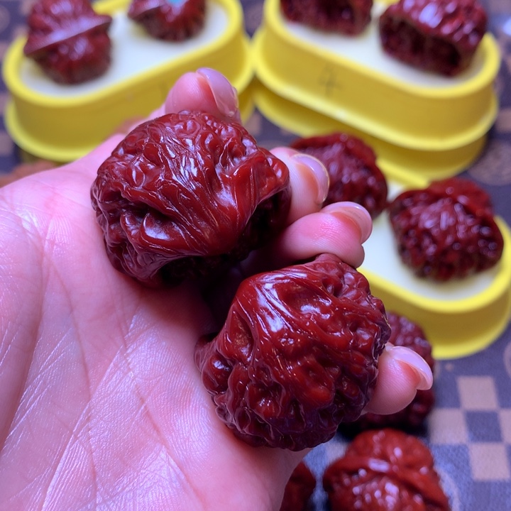 文玩核桃把件蛇头35