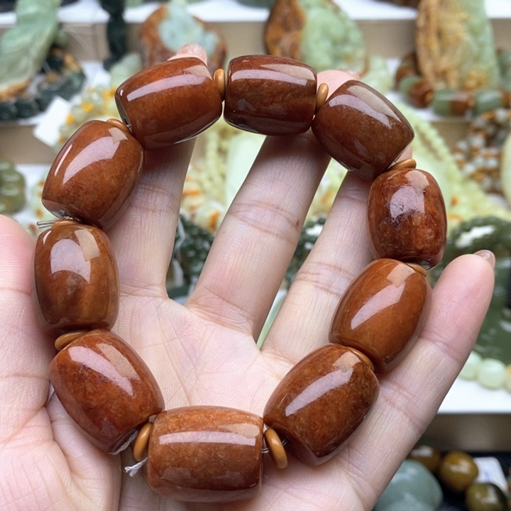 未镶嵌透闪石质玉手串