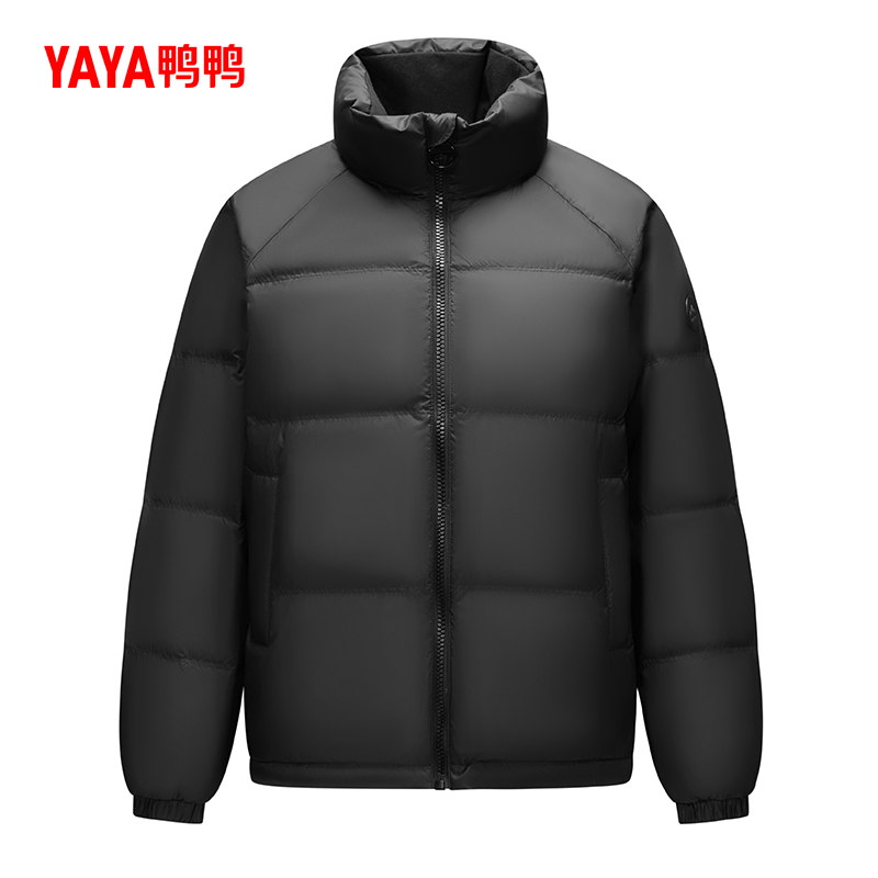 YAYA/鸭鸭羽绒服短款男女同款冬时尚简约百搭保暖外套YE3B000221P