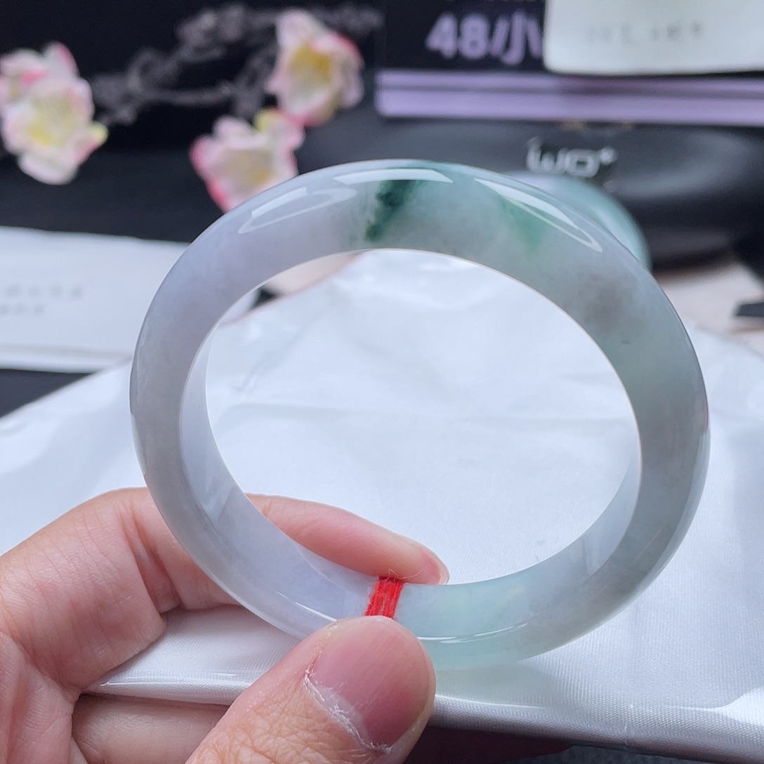 翡翠未镶嵌手镯手镯55.5