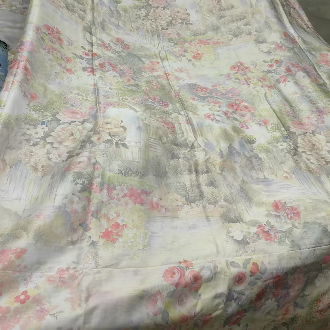 莫奈花园  100%莱赛尔奥地利进口兰精天丝床单+枕套
