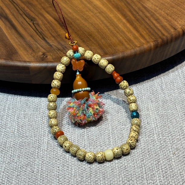 X-386  星月单圈国风手机挂件女款创意时尚挂饰防丢