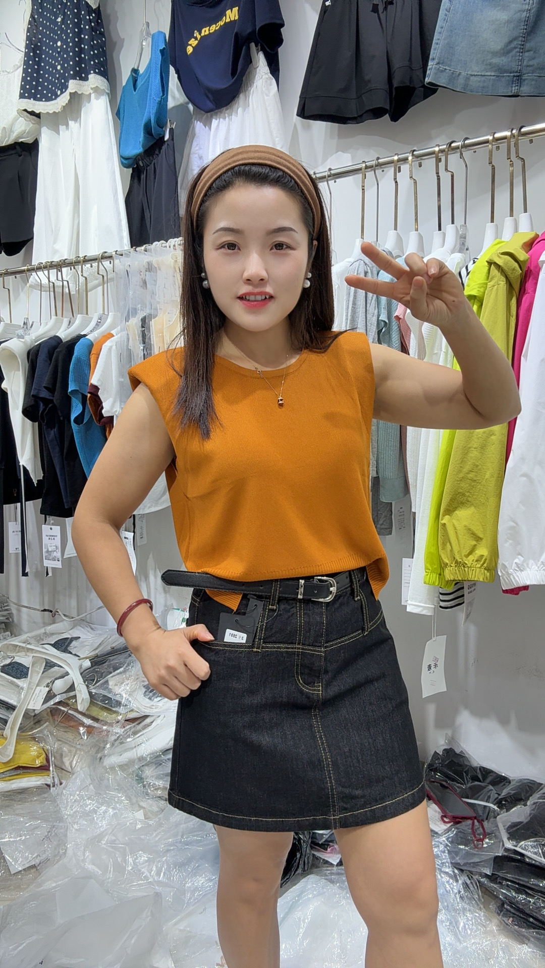 夏季冰丝T气质时尚简约