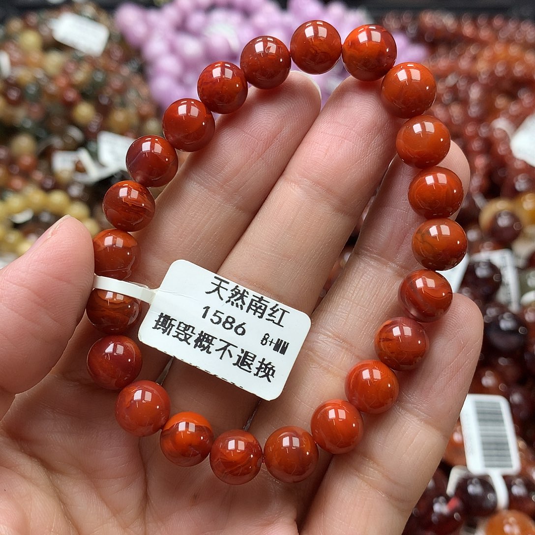 南红玛瑙未镶嵌手链，，，