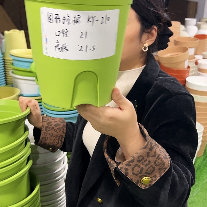 正品圆控口21高21果绿8只无托