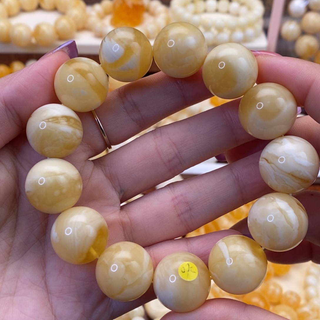 【闪购商品】未镶嵌蜜蜡裸石圆珠