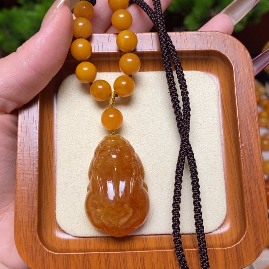 【闪购商品】蜜蜡颈饰未镶嵌项链