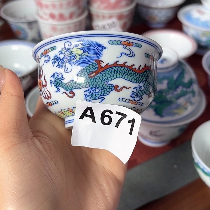 麦*微瑕手工手绘茶具671