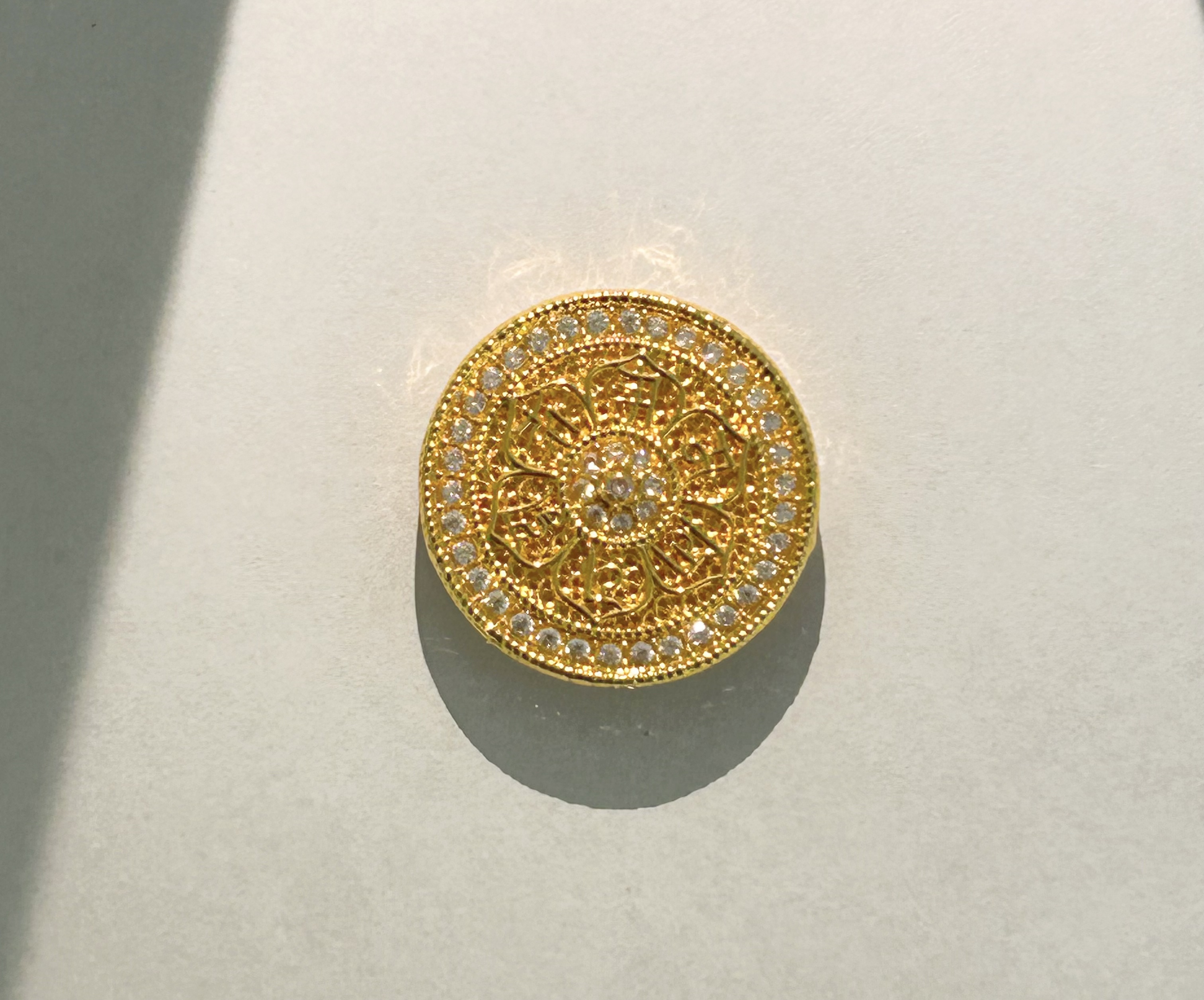 合成水晶新年专享18K罗盘豪奢经典吊坠可做表盘（赠合金链子或表带