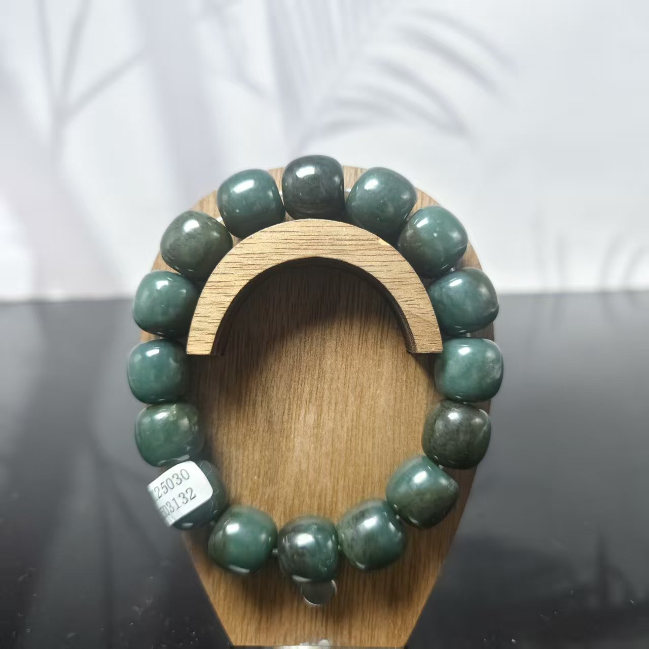 Z和田玉且末桶珠手串（卡14）3132