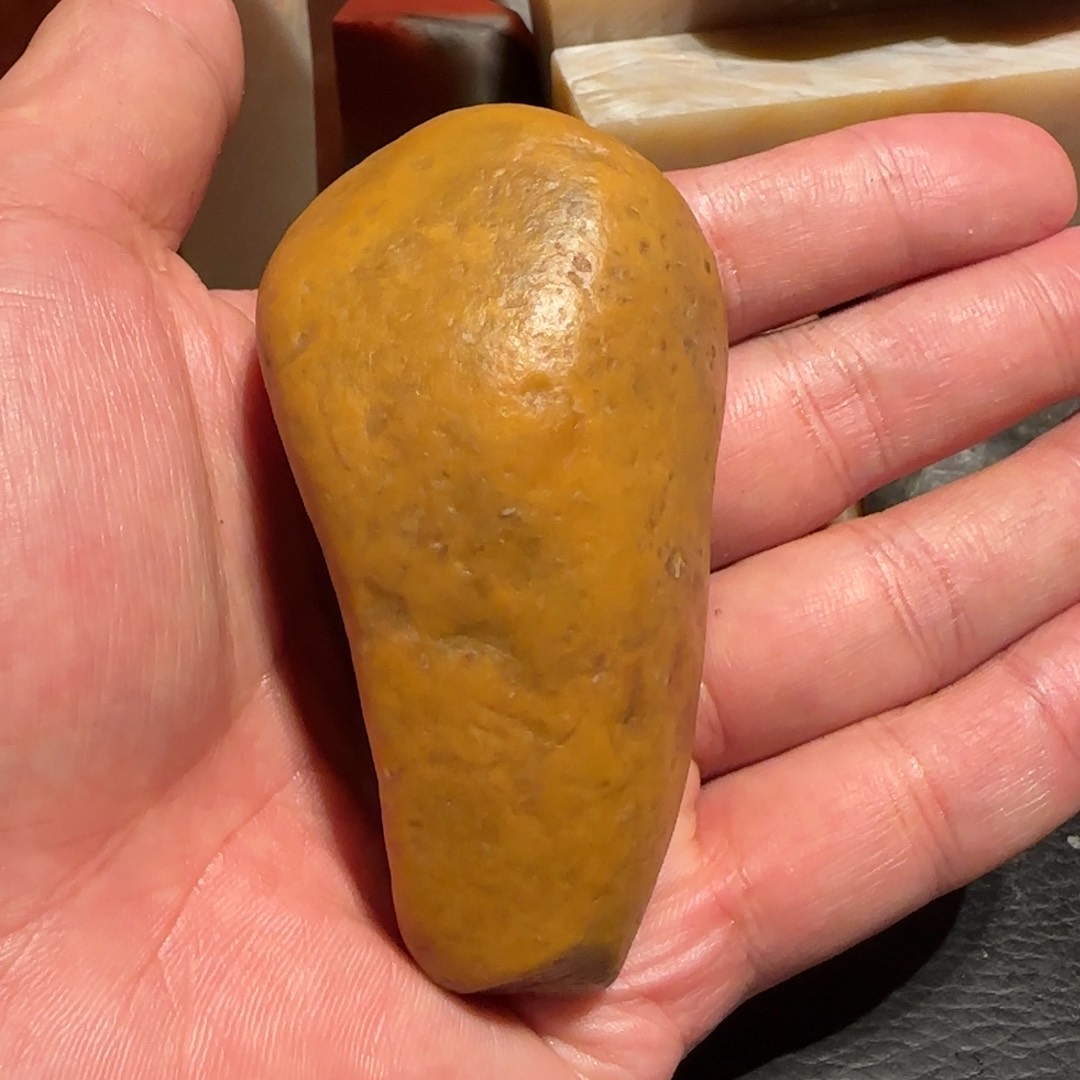 老挝石田黄原石，