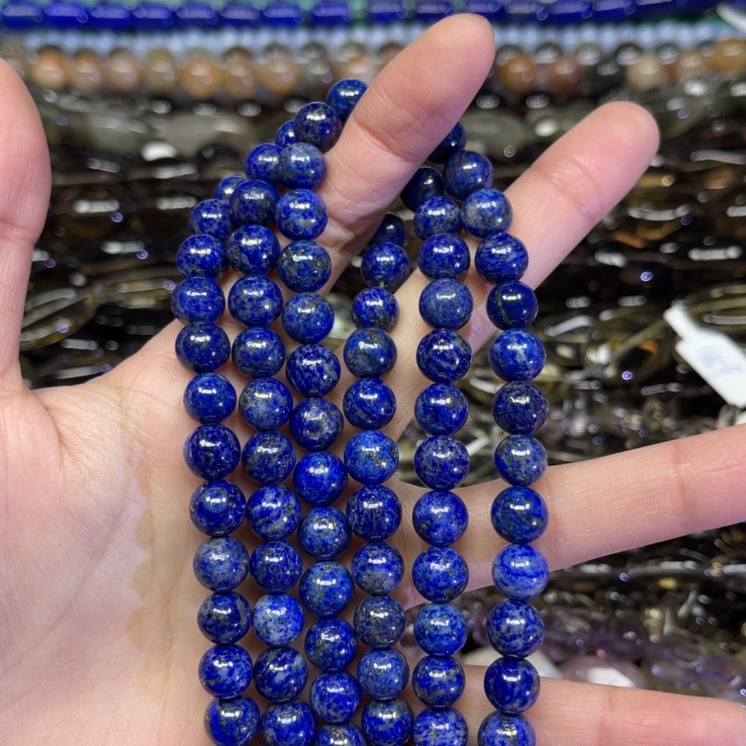 玛瑙/玉髓散珠青金卡8.5一条