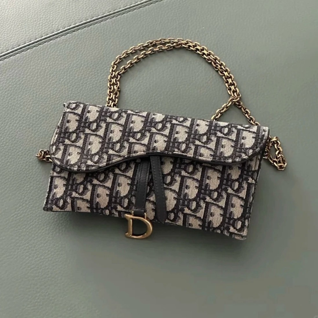 99新 DIOR/迪奥 包展专属Dior 老花Woc链条二合一 