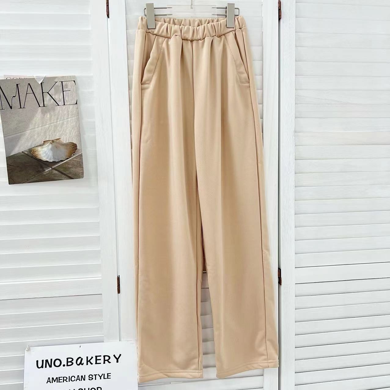 【米果妈】女新款百搭宽松阔腿裤亲子B2811