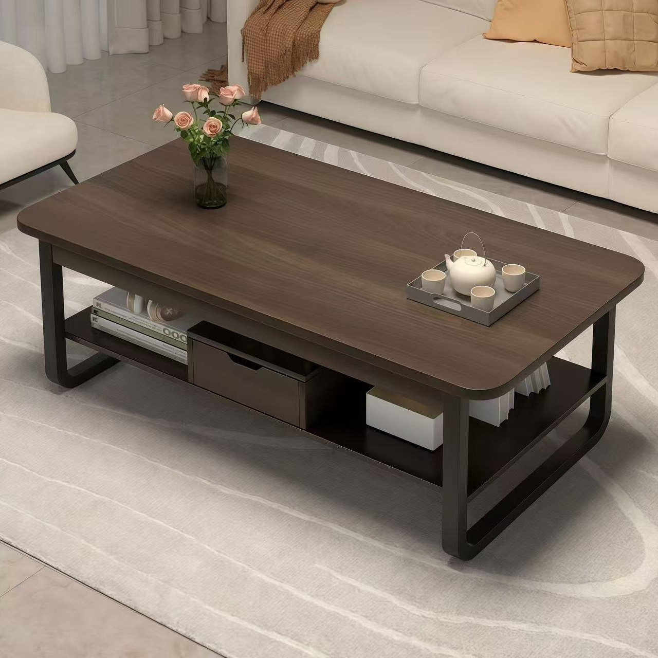 茶几小户型客厅家用简易小桌子轻奢沙发边几简约现代创意茶桌方桌