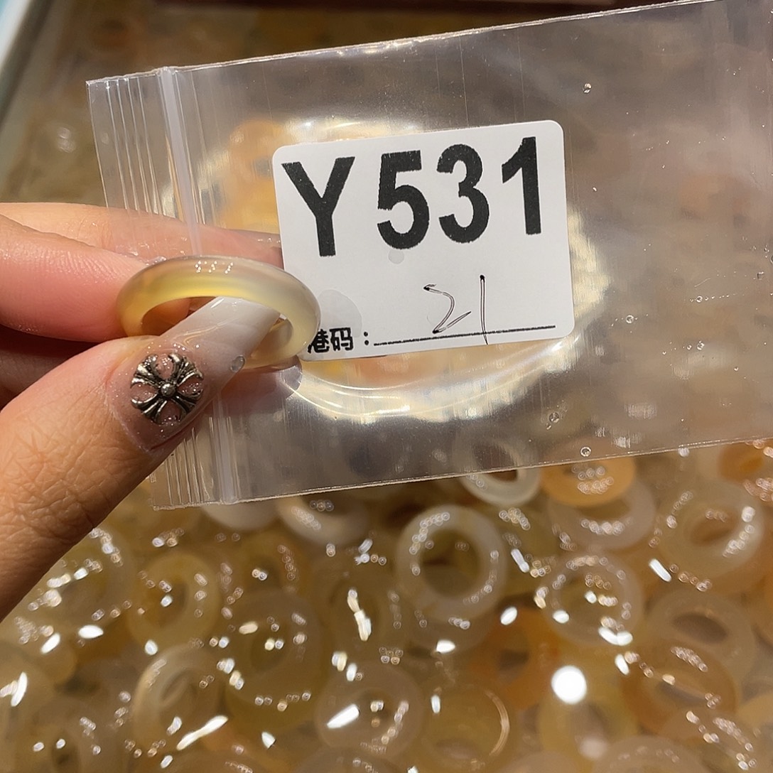 玛瑙/玉髓未镶嵌戒指531