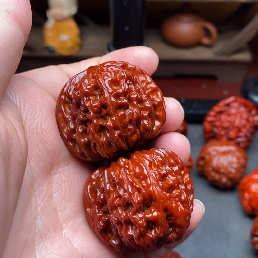 吊坠文玩核桃39四座楼色差