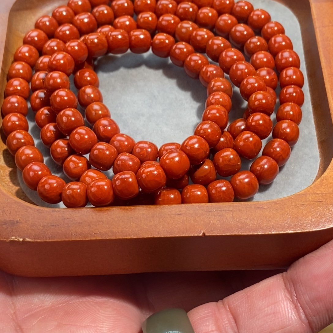 南红玛瑙未镶嵌手链