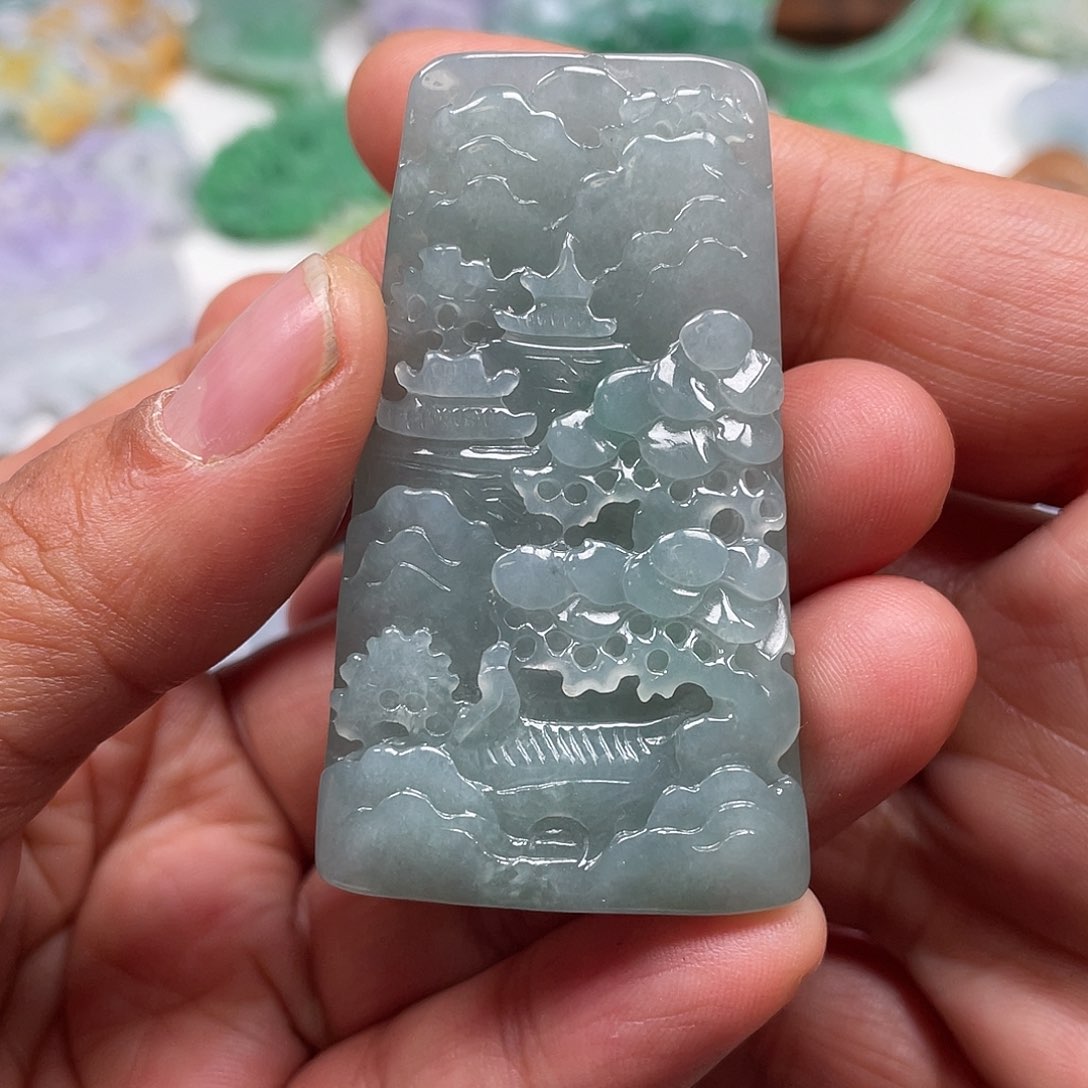 颈饰未镶嵌翡翠翡玉缘翡翠