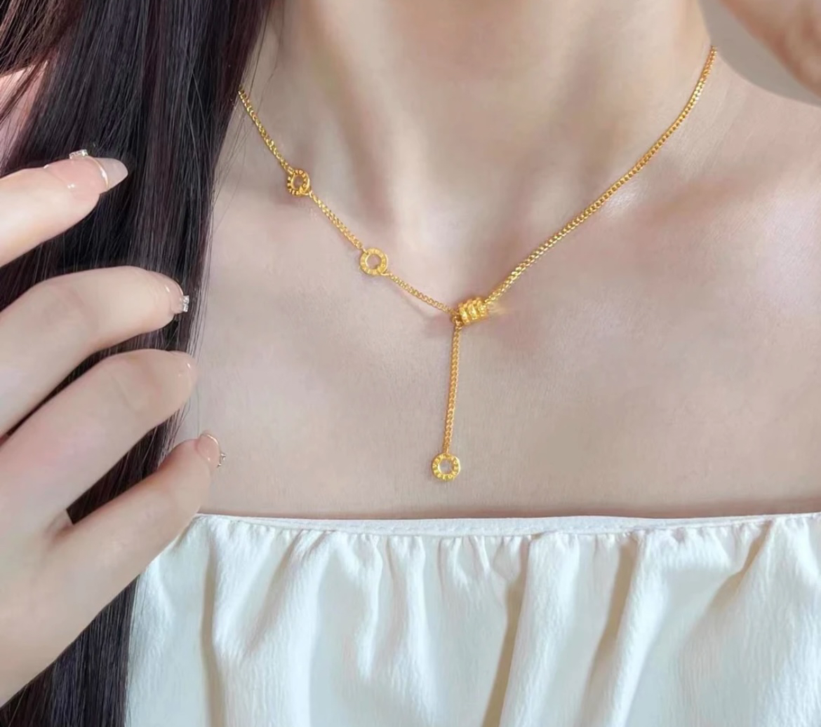铜合金项链 新款百搭小蛮腰项链女款轻奢小众设计感时尚百搭
