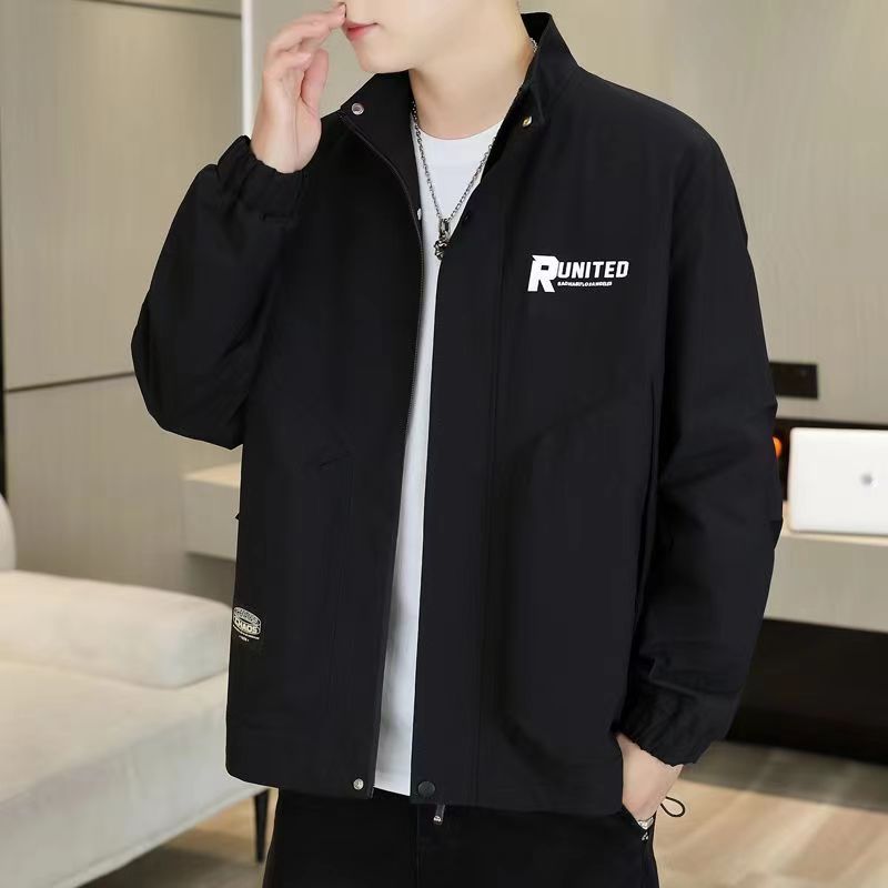 A 001-200 男士运动休闲百搭春秋季春季宽松潮流男夹克
