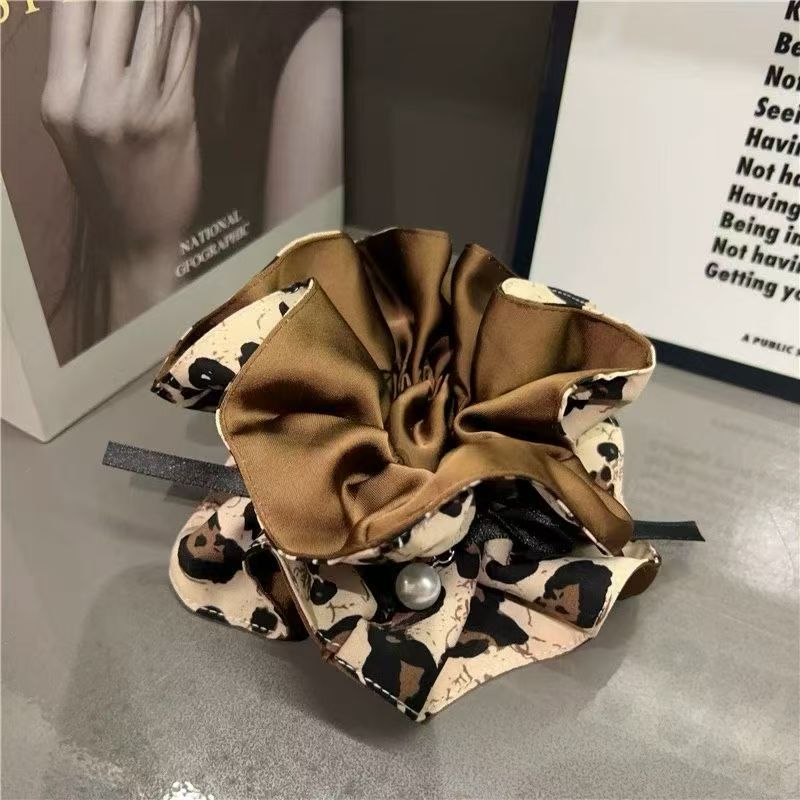 轻职风欧美风日韩甜美风发圈发绳韩系棕色法式