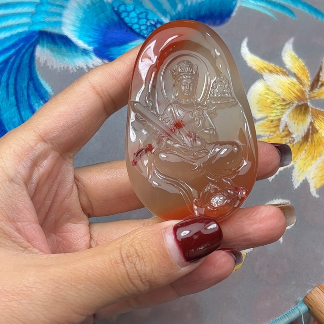 南红玛瑙吊坠(不含链)未镶嵌