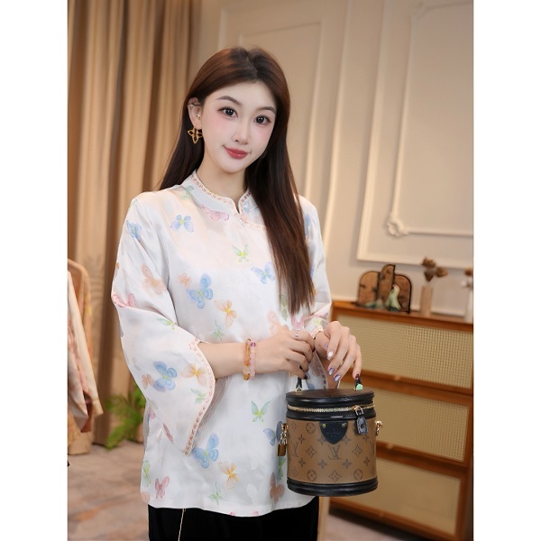 【关雎】国风新中式女装气质内搭衬衣 ND24001