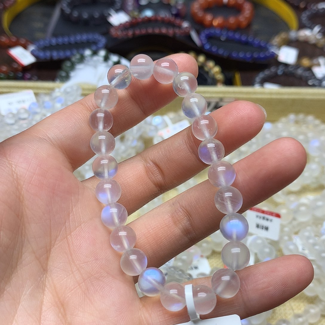 月光石手链未镶嵌手链