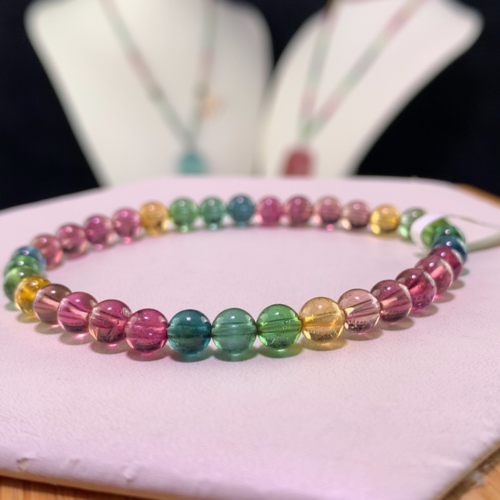 双色碧玺手链未镶嵌