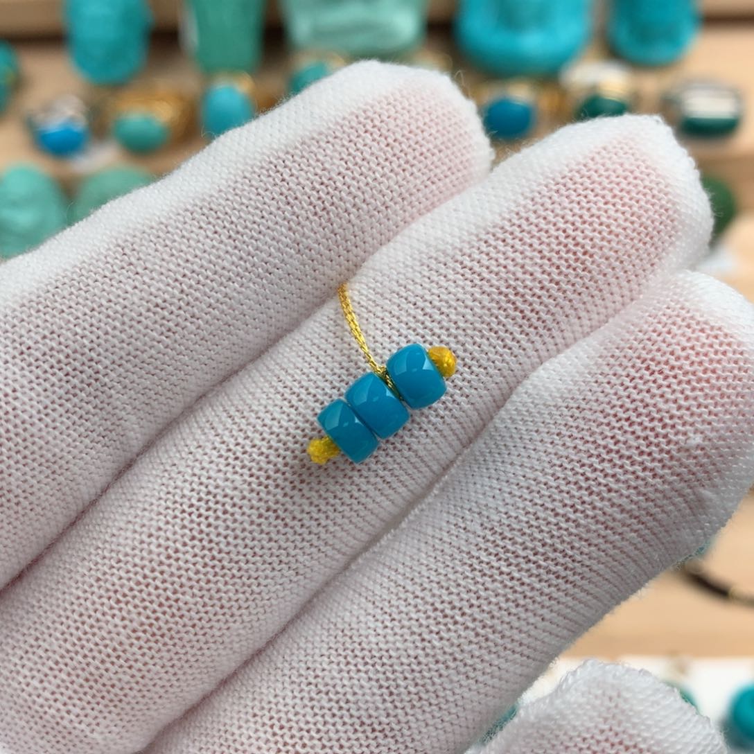绿松石配饰未镶嵌5mm