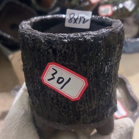 红陶粗陶花盆手工