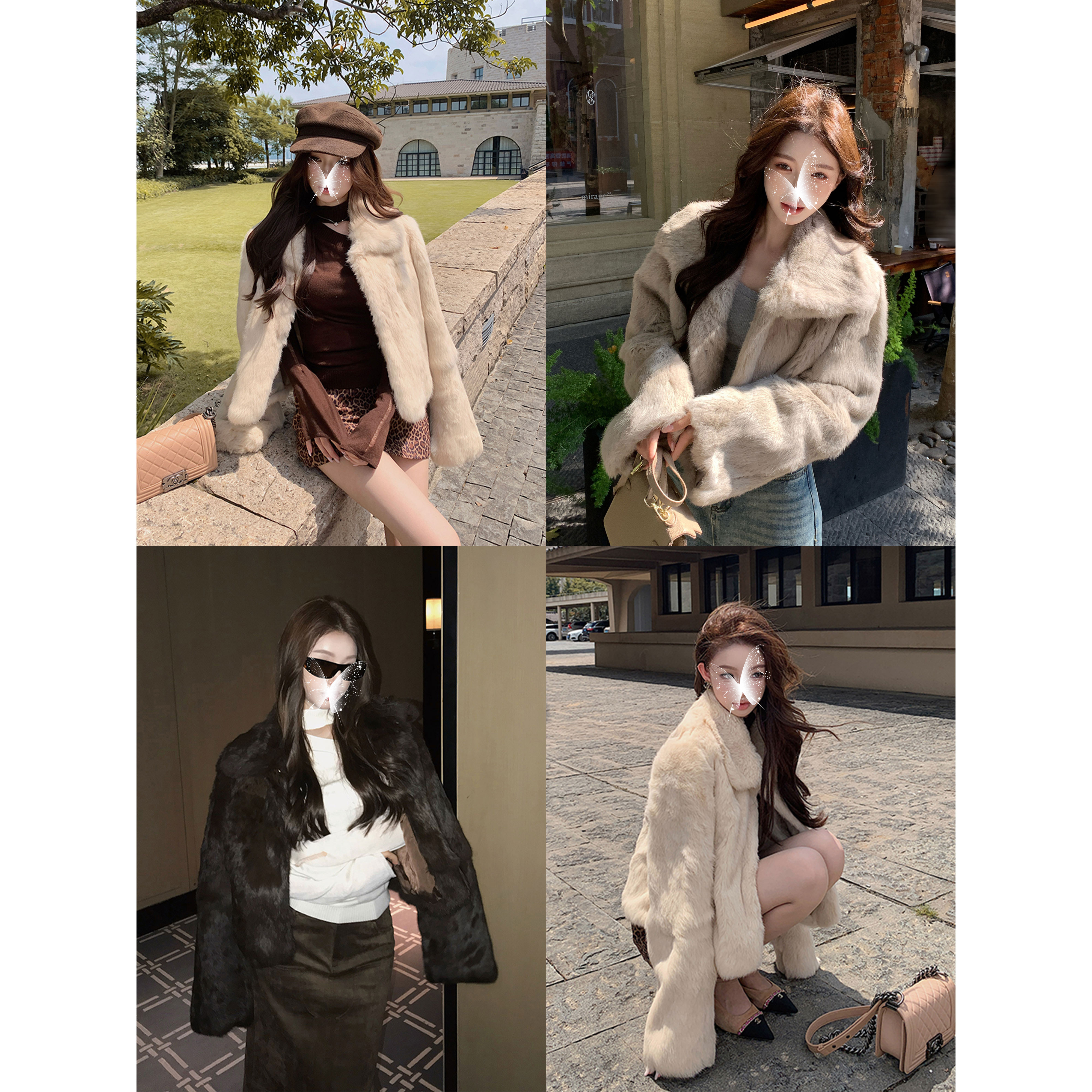 【柔软矜贵】CAOKEER曹可儿2025秋冬新款毛毛外套保暖修身型61011