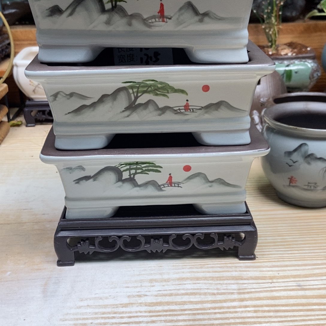瓷片陶瓷花盆陶瓷艺术