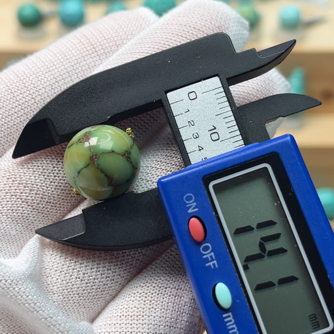 绿松石未镶嵌圆珠