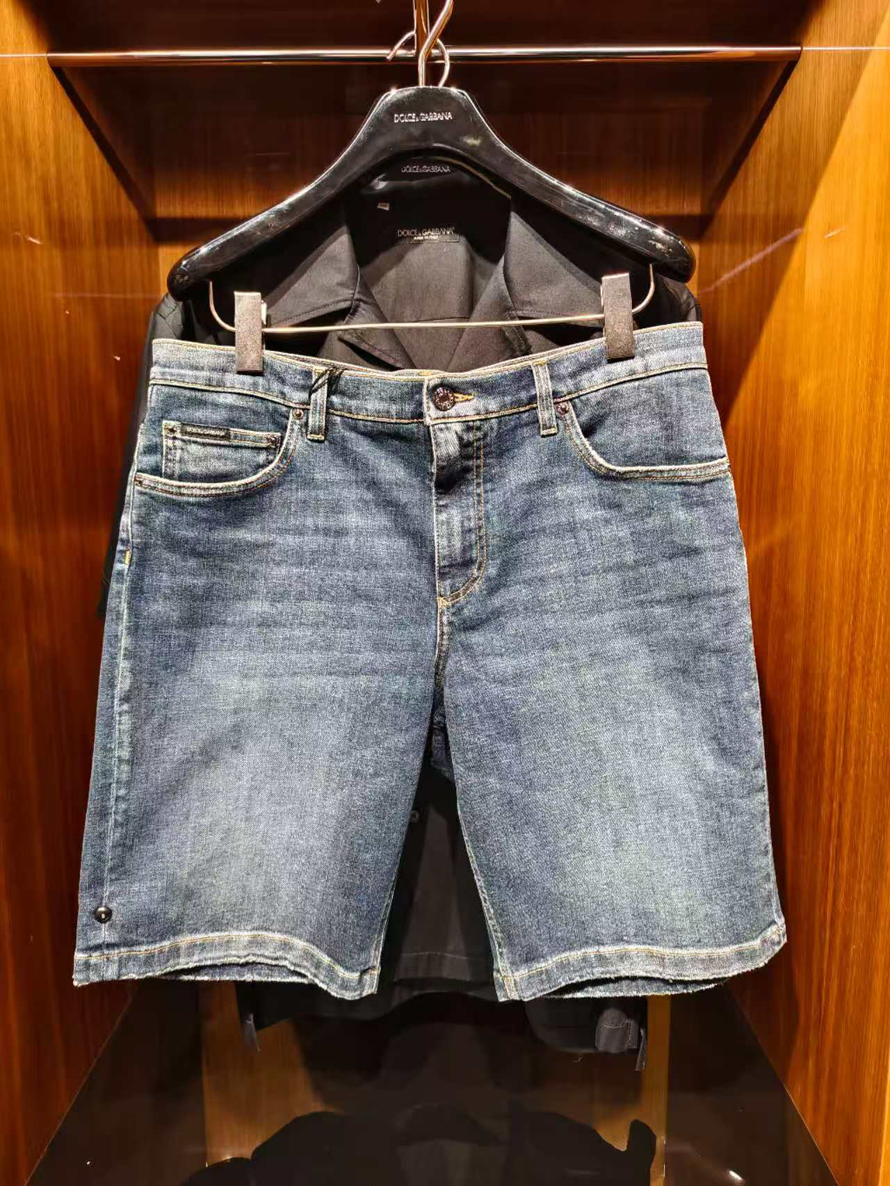 （可可在米兰）D...G新款蓝色牛仔短裤