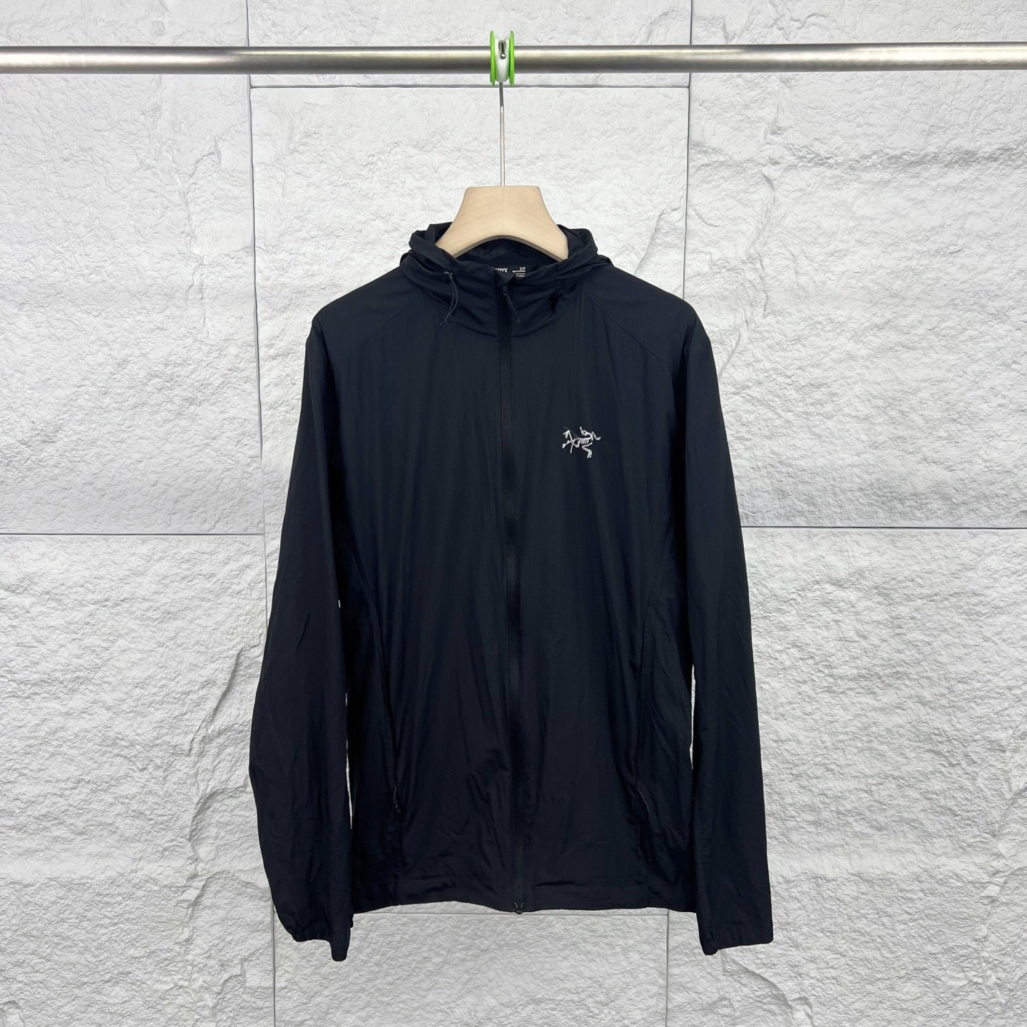 95新 ARC'TERYX/始祖鸟 S码/黑色速干皮肤衣防晒外套/14511271