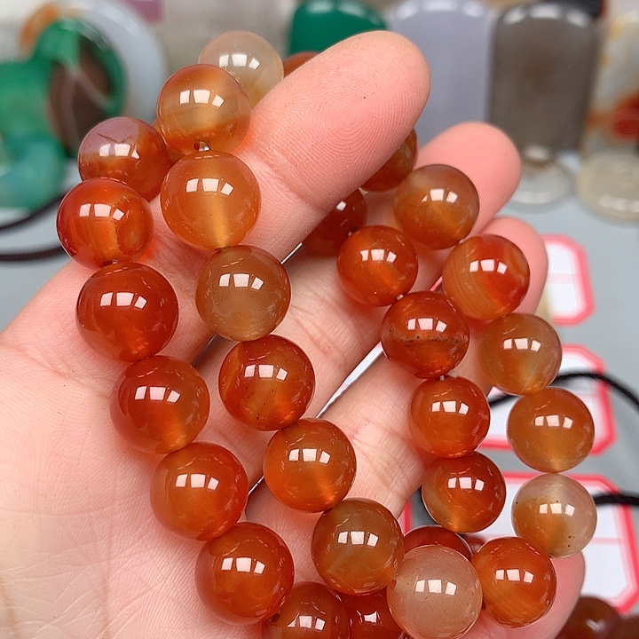 笑***生玛瑙/玉髓未镶嵌颈饰