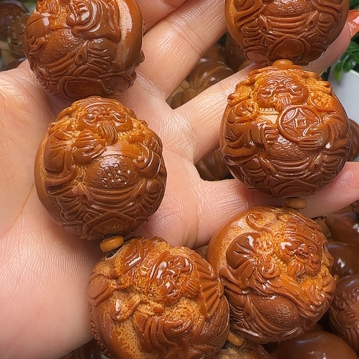 你***吧手串/手链橄榄核龙财手持