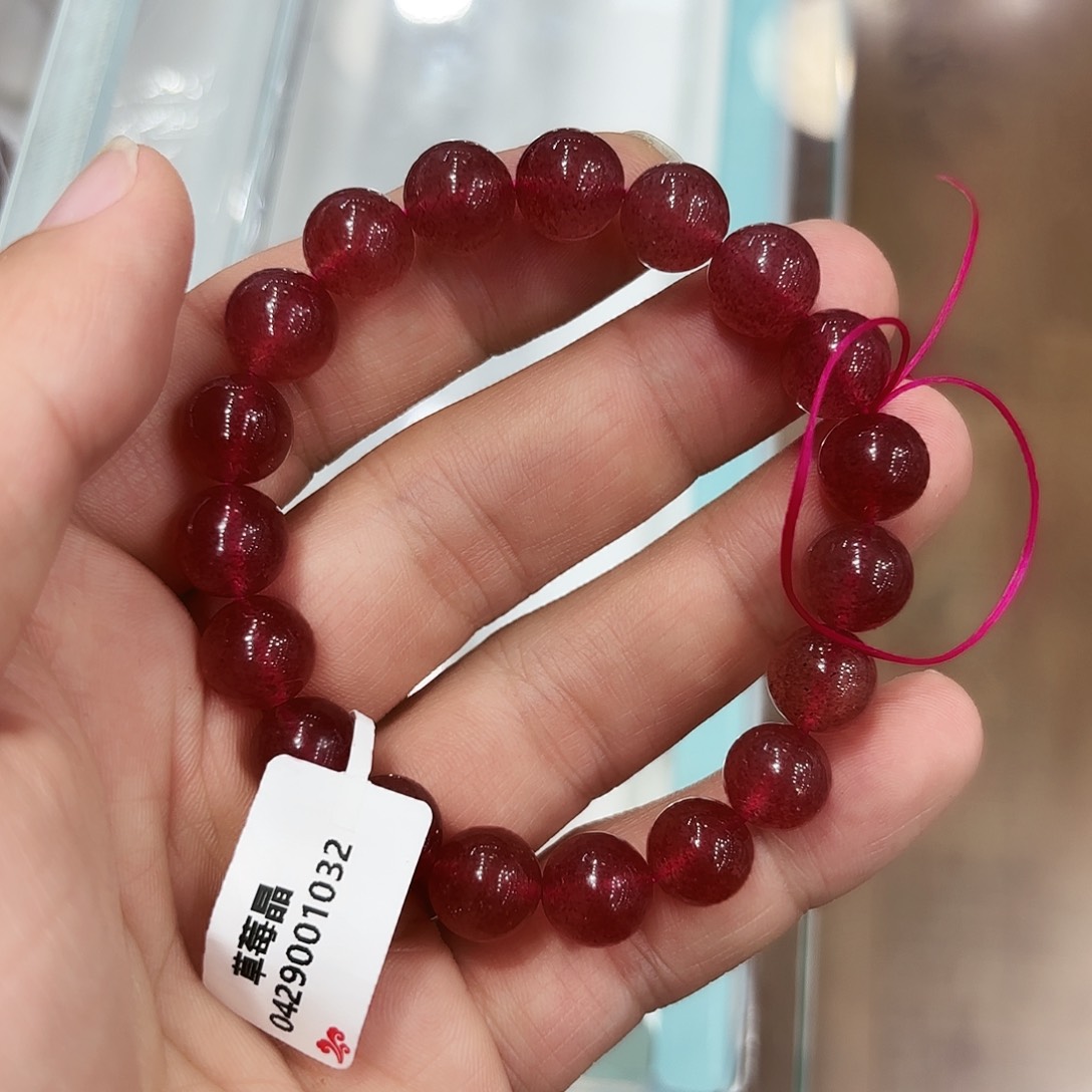 水晶手链未镶嵌笑*初草莓