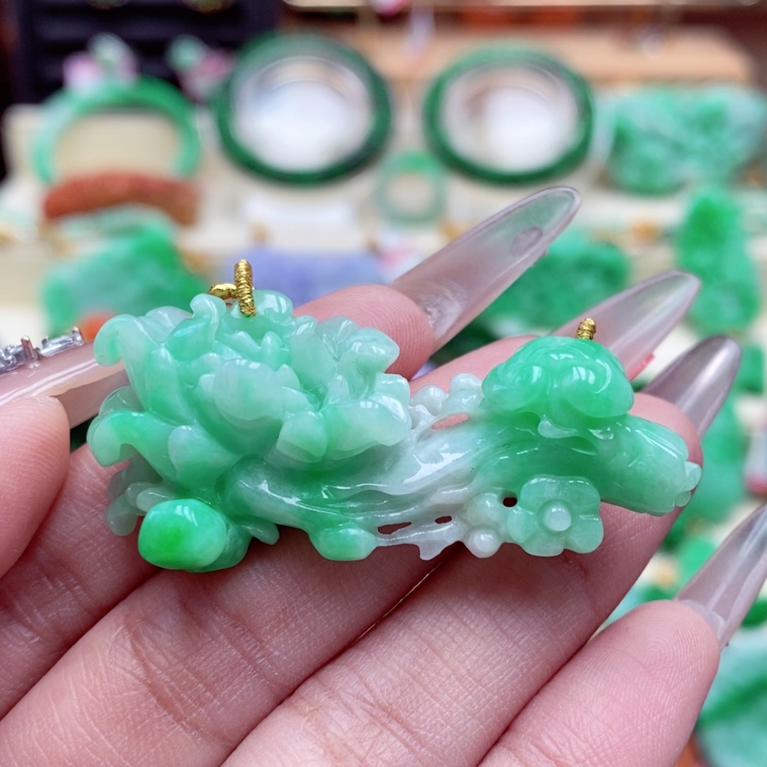 颈饰未镶嵌翡翠翡翠吊坠