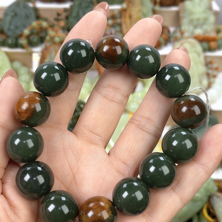 【闪购商品】透闪石质玉手串未镶嵌