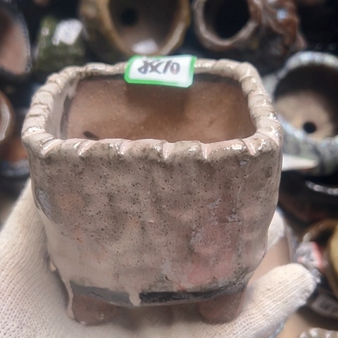 红陶粗陶花盆手工