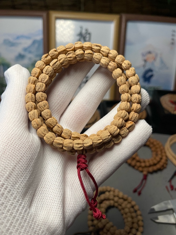 高油高密多棱顺纹满龙脊百香籽108脖挂