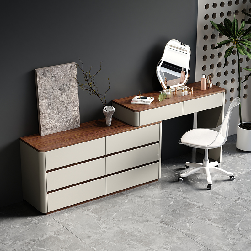 梳妆台意式轻奢极简家用卧室可伸缩化妆桌大容量组合款客厅简约